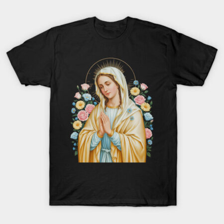 Mother Mary Saint Mary Powerful Symbol T-Shirt